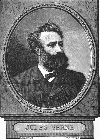 Jules Verne, Contemporary Portrait by Auguste Bertrand